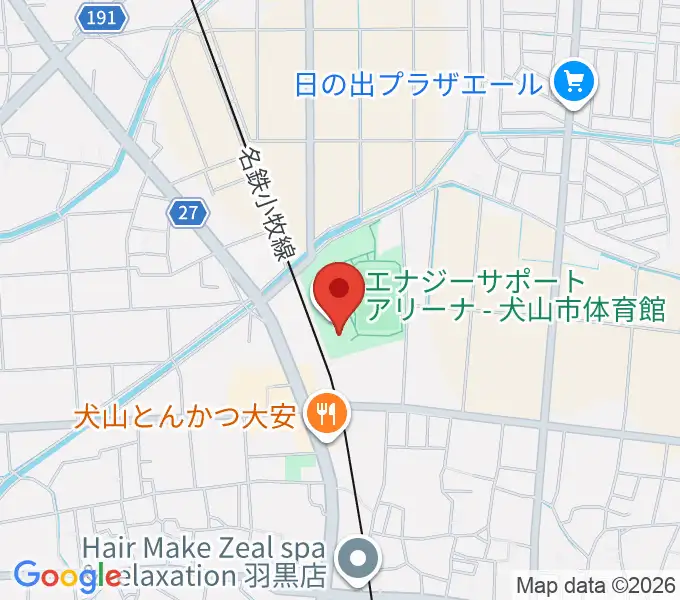 エナジーサポートアリーナの地図