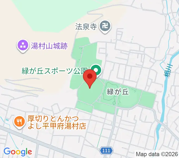 ふじでんスタジアムの地図