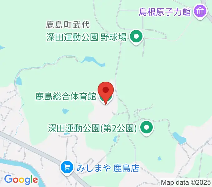鹿島総合体育館の地図