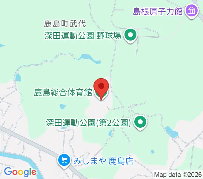鹿島総合体育館の地図