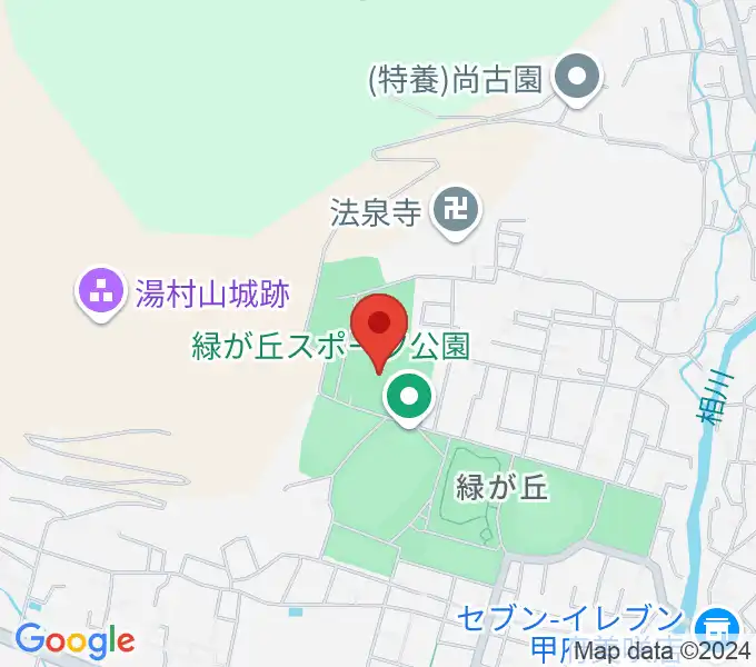 緑が丘スポーツ公園体育館の地図