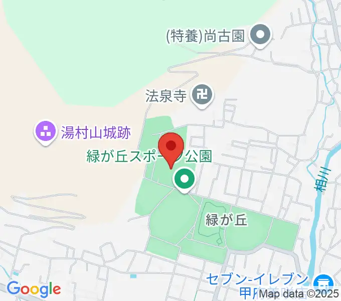 緑が丘スポーツ公園体育館の地図
