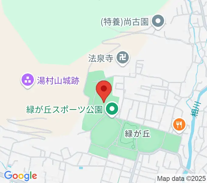 緑が丘スポーツ公園体育館の地図