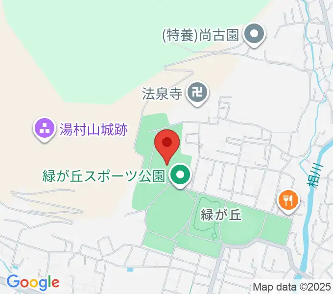 緑が丘スポーツ公園体育館の地図