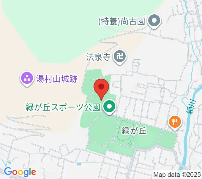 緑が丘スポーツ公園体育館の地図