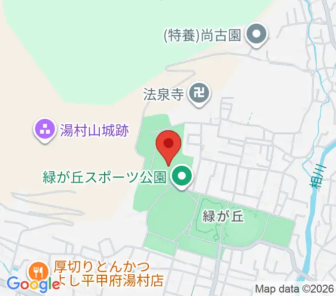 緑が丘スポーツ公園体育館の地図