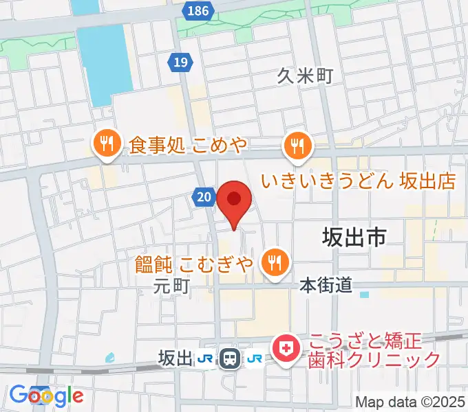 坂出市民ホールの地図