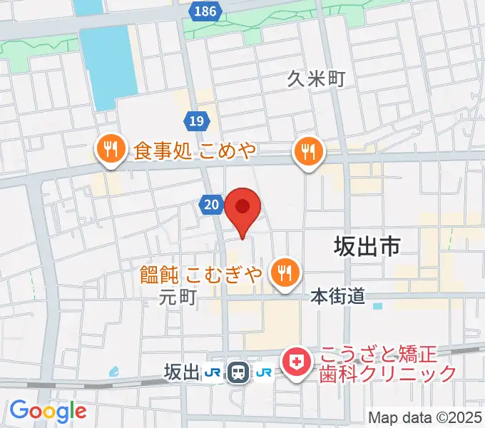 坂出市民ホールの地図