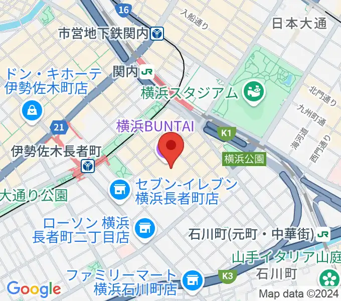 横浜BUNTAIの地図