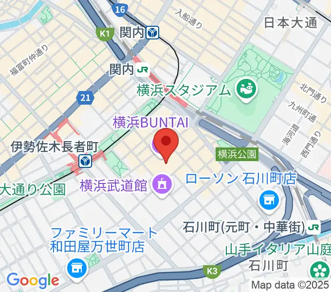 横浜BUNTAIの地図