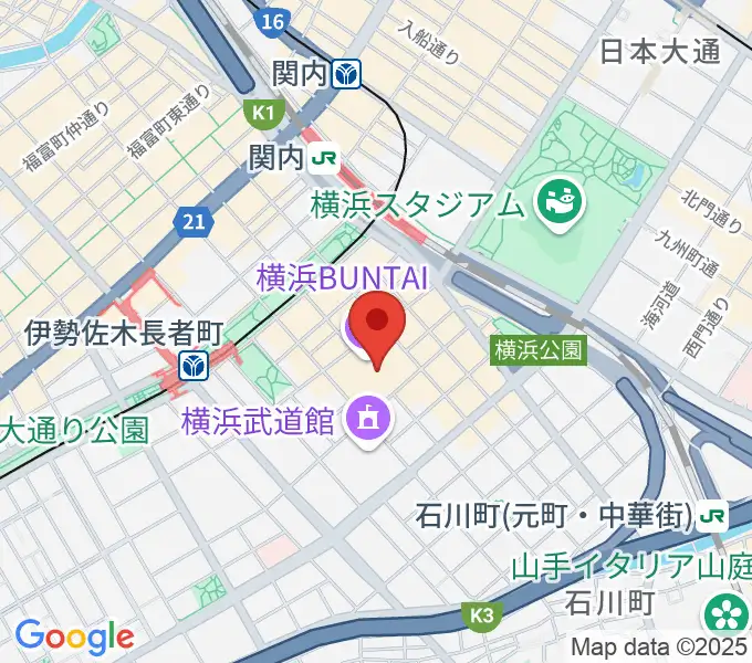 横浜BUNTAIの地図