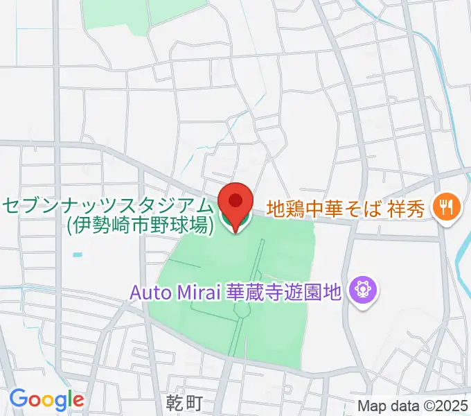 セブンナッツスタジアムの地図