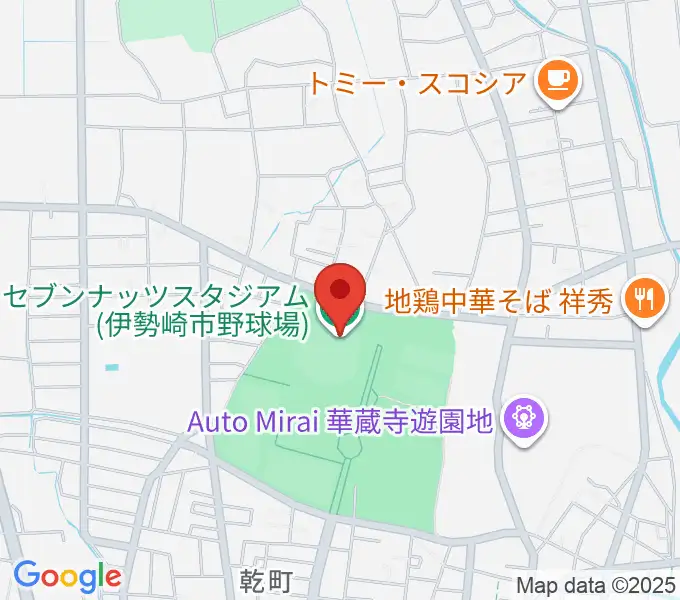 セブンナッツスタジアムの地図