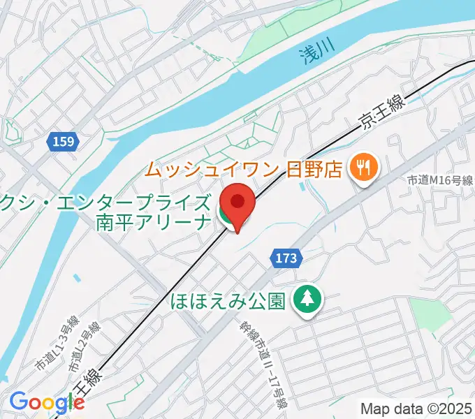 フクシ・エンタープライズ南平アリーナの地図