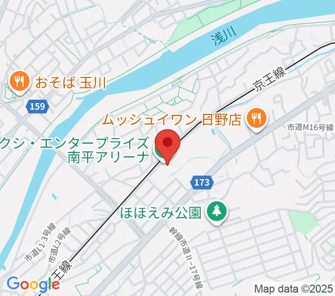 フクシ・エンタープライズ南平アリーナの地図