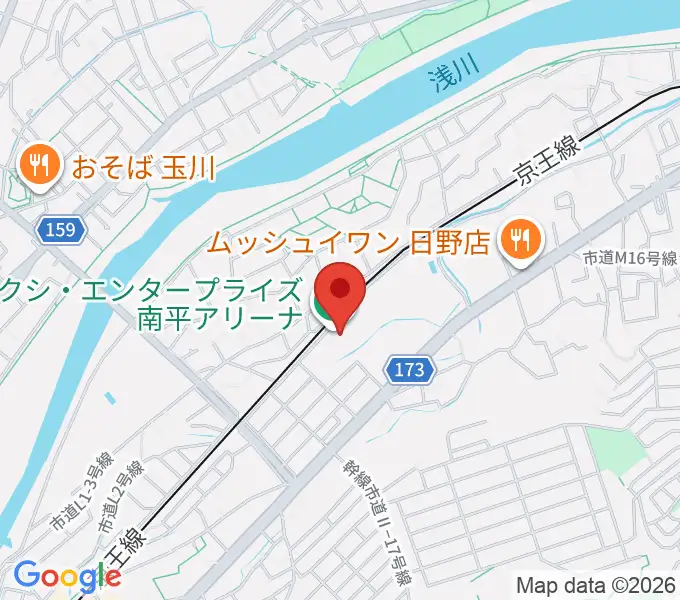 フクシ・エンタープライズ南平アリーナの地図