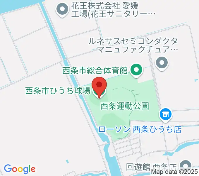 西条市ひうち球場の地図