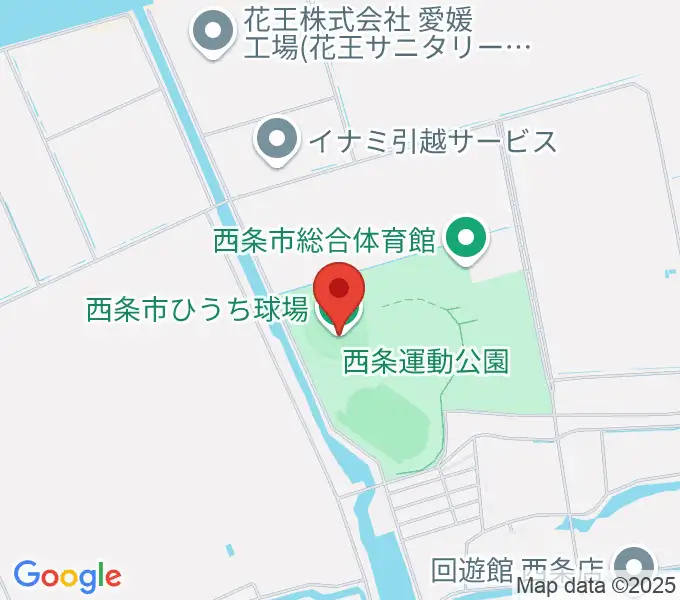 西条市ひうち球場の地図