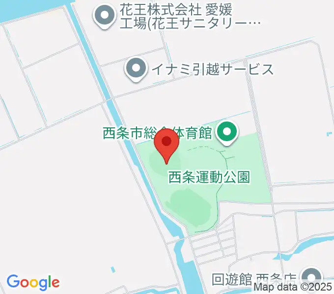 西条市ひうち球場の地図