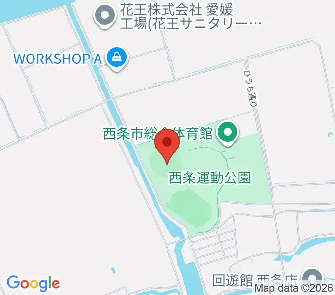 西条市ひうち球場の地図