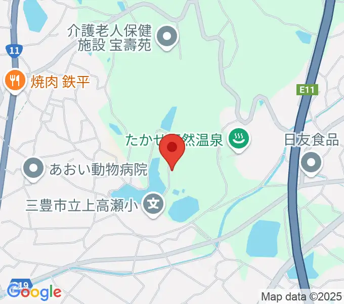 三豊市総合体育館の地図