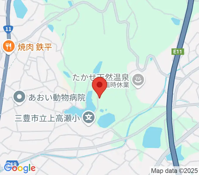 三豊市総合体育館の地図