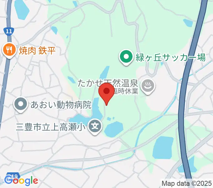 三豊市総合体育館の地図