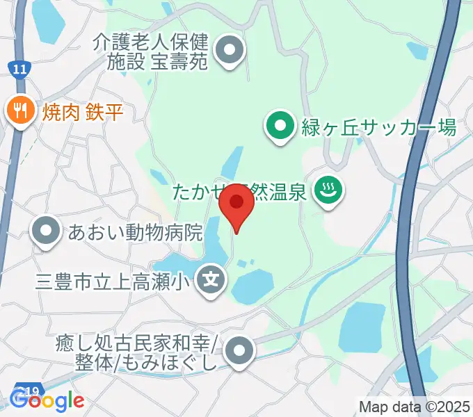 三豊市総合体育館の地図