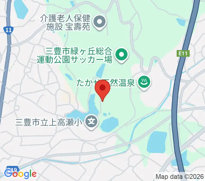 三豊市総合体育館の地図