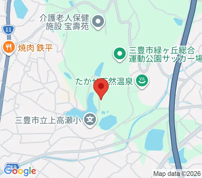 三豊市総合体育館の地図