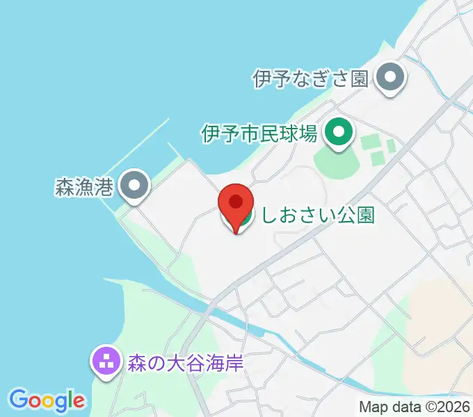 伊予市民体育館の地図