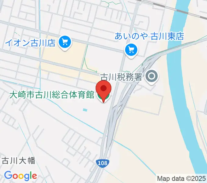 タカカツアリーナ大崎の地図
