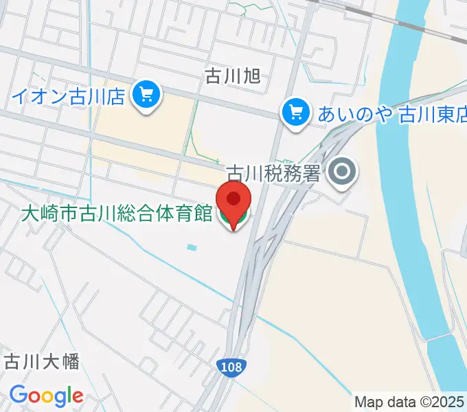 タカカツアリーナ大崎の地図