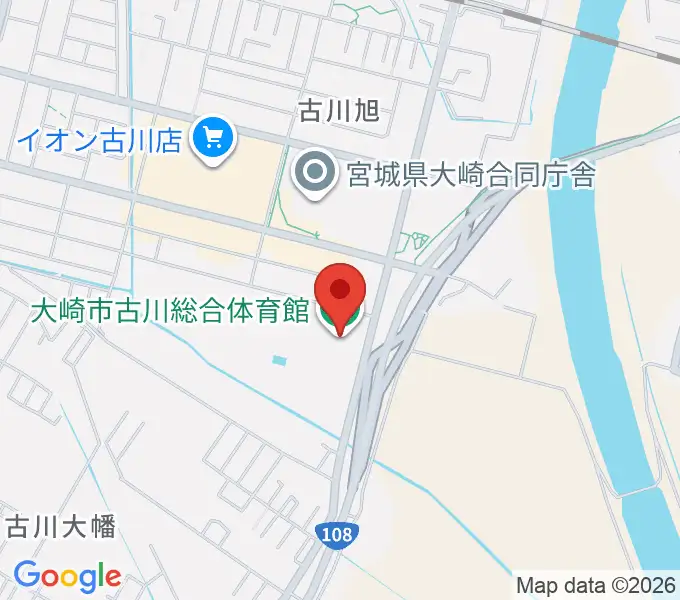 タカカツアリーナ大崎の地図