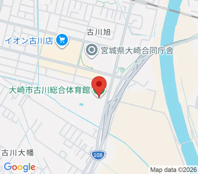 タカカツアリーナ大崎の地図