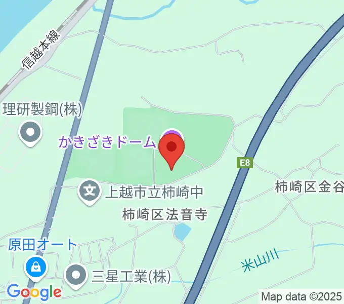 かきざきドームの地図
