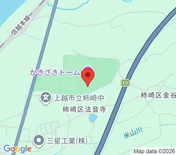 かきざきドームの地図