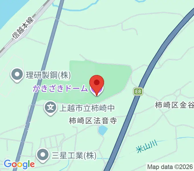 かきざきドームの地図