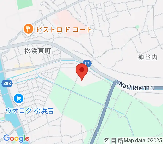 新潟市北地区スポーツセンターの地図