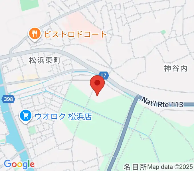 新潟市北地区スポーツセンターの地図
