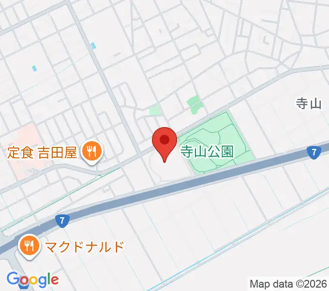 新潟市東総合スポーツセンターの地図