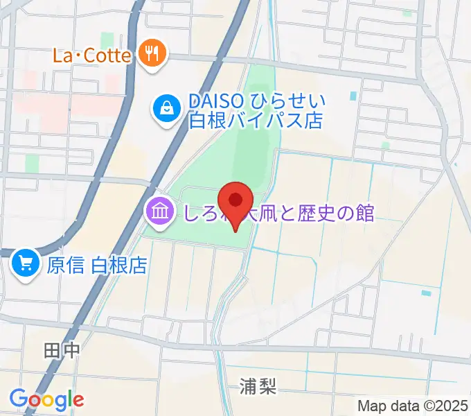 白根総合公園屋内プールの地図