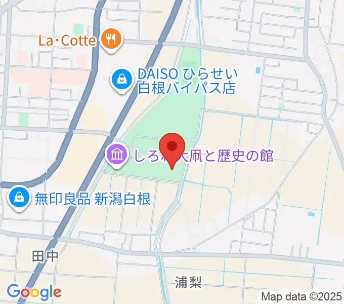 白根総合公園屋内プールの地図