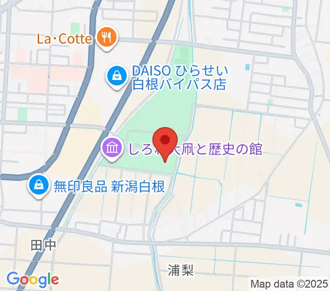 白根総合公園屋内プールの地図