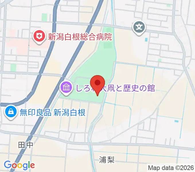 白根総合公園屋内プールの地図