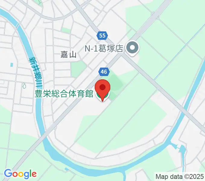 新潟市豊栄総合体育館の地図