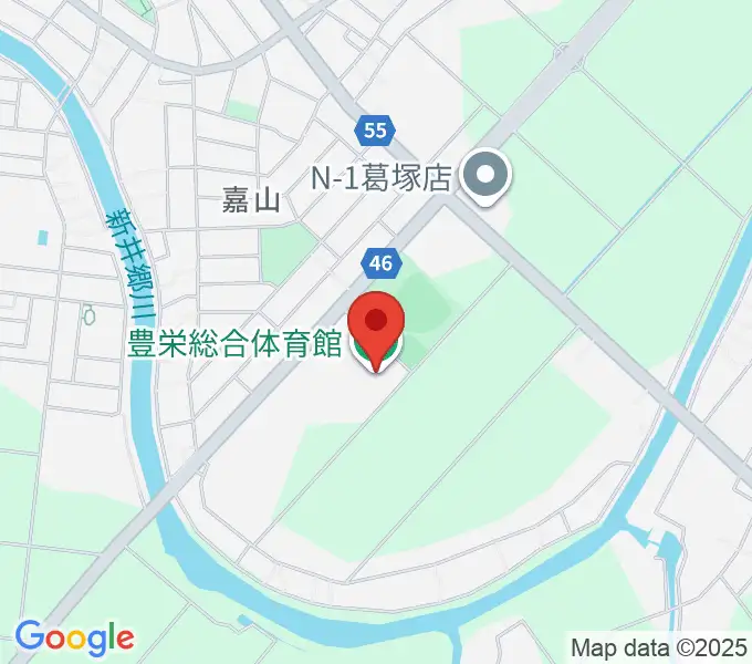 新潟市豊栄総合体育館の地図