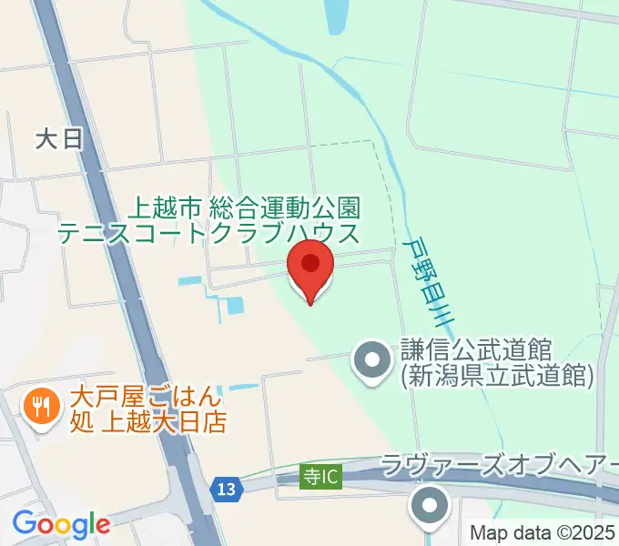 謙信公武道館の地図