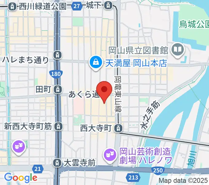長谷川楽器ウインドパサージュの地図