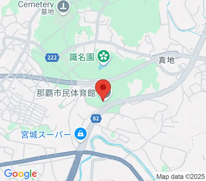 那覇市民体育館の地図
